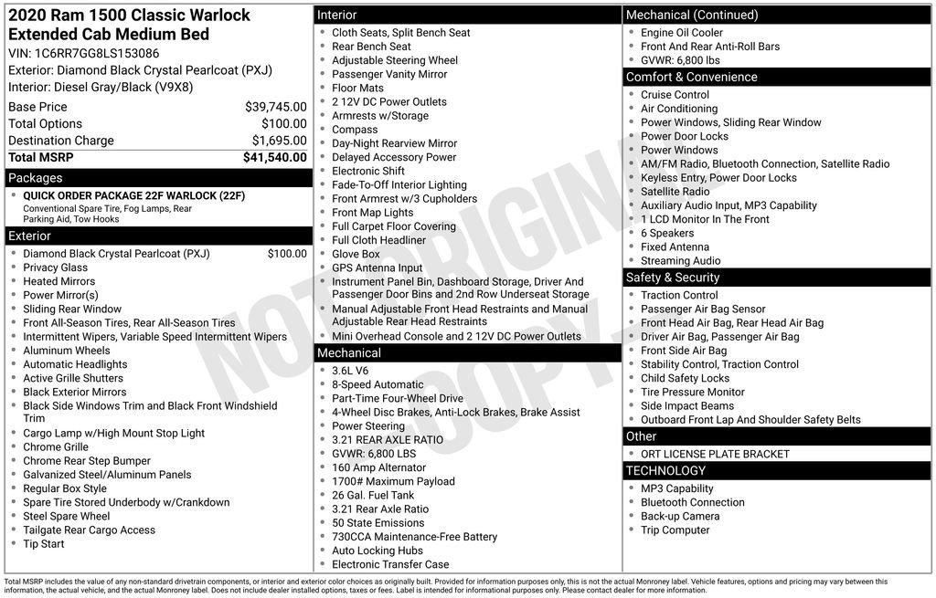ram ram 1500 classic 2020 1C6RR7GG8LS153086 image ram ram 1500 classic 2020 1C6RR7GG8LS153086 image